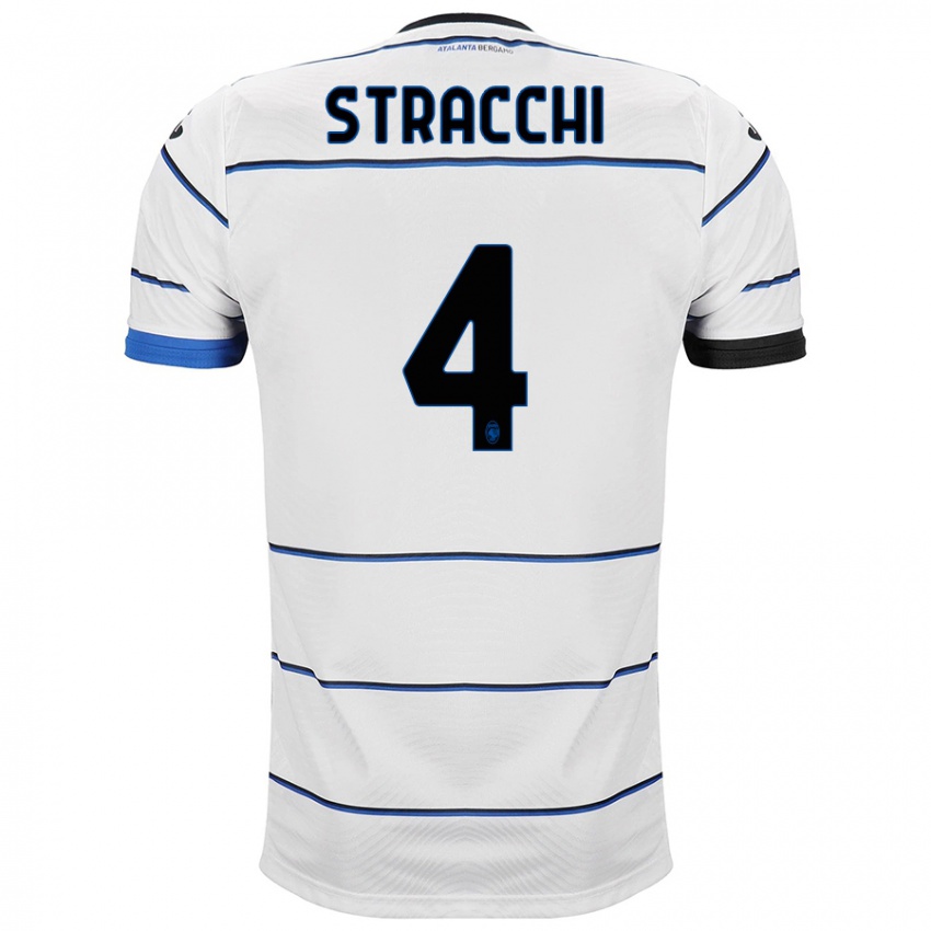 Kvinder Daniela Stracchi #4 Hvid Udebane Spillertrøjer 2023/24 Trøje T-Shirt