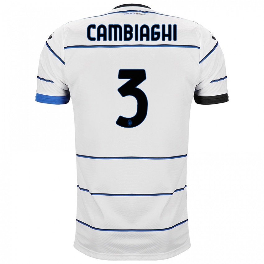 Kvinder Michela Cambiaghi #3 Hvid Udebane Spillertrøjer 2023/24 Trøje T-Shirt