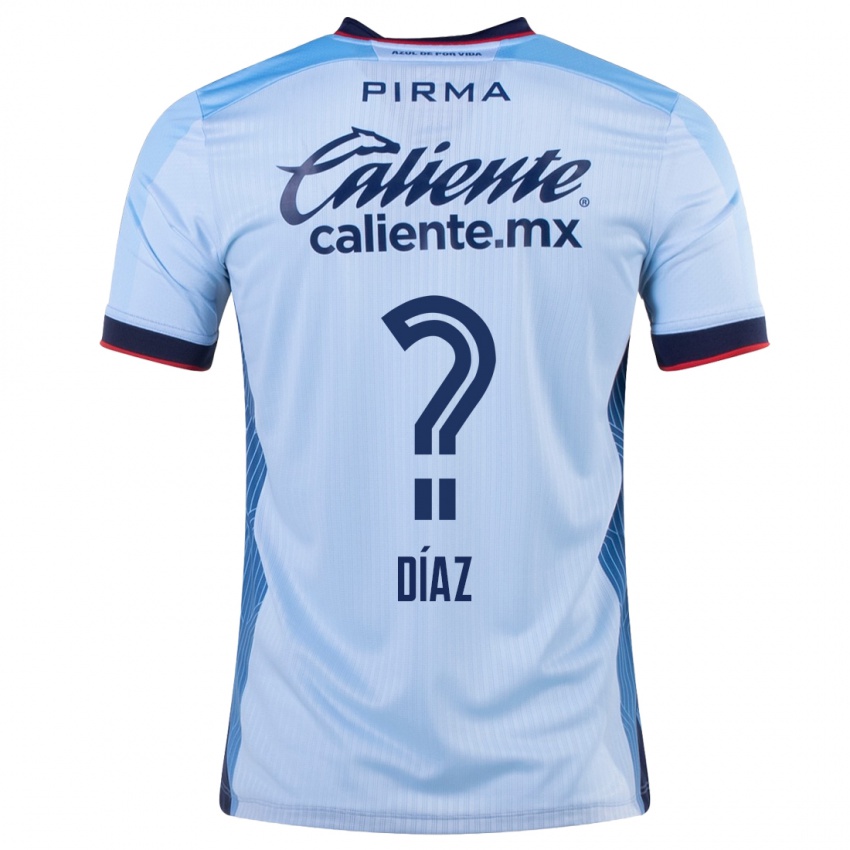 Kvinder Josué Díaz #0 Himmelblå Udebane Spillertrøjer 2023/24 Trøje T-Shirt