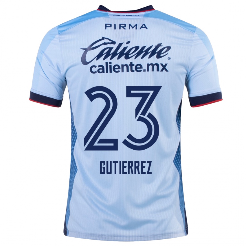 Kvinder Ivonne Gutierrez #23 Himmelblå Udebane Spillertrøjer 2023/24 Trøje T-Shirt