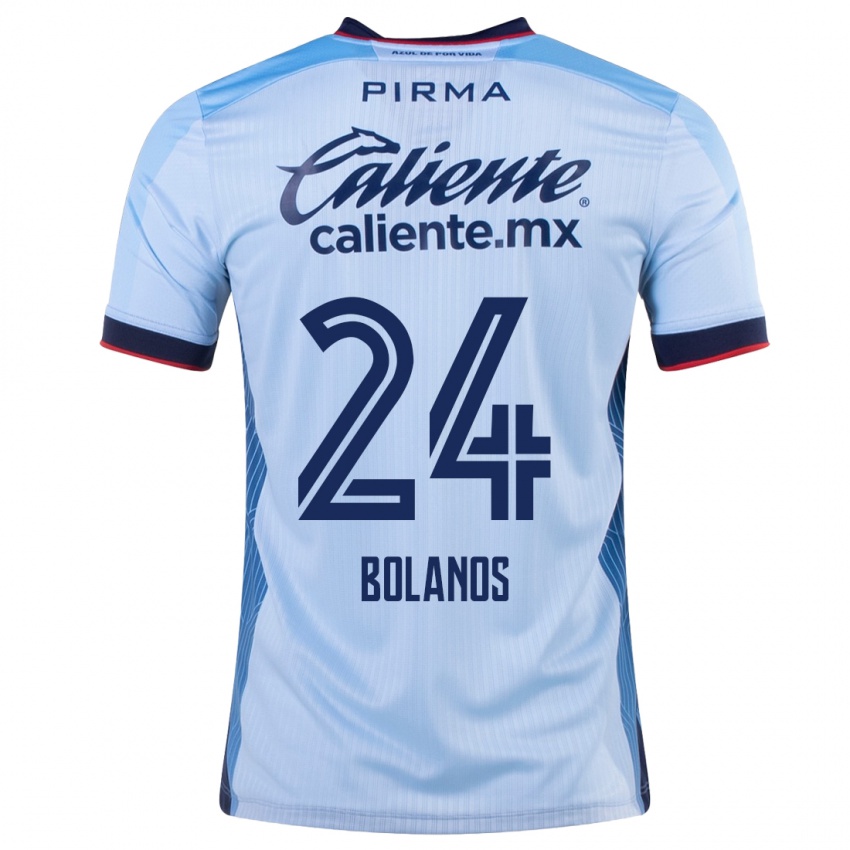 Kvinder Jatziry Bolanos #24 Himmelblå Udebane Spillertrøjer 2023/24 Trøje T-Shirt