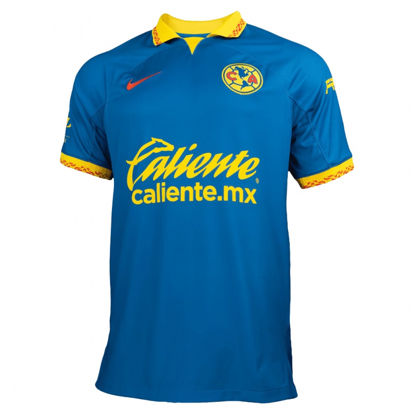 Kvinder Salvador Reyes #26 Blå Udebane Spillertrøjer 2023/24 Trøje T-Shirt