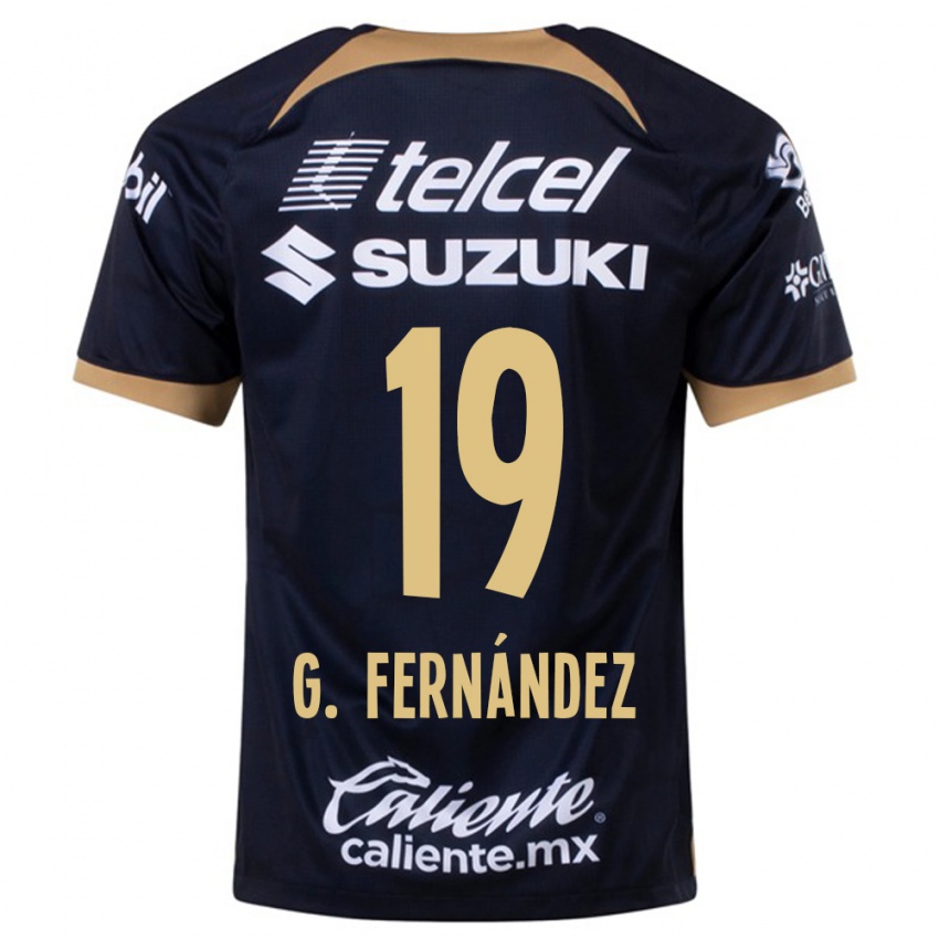 Kvinder Gabriel Fernández #19 Mørkeblå Udebane Spillertrøjer 2023/24 Trøje T-Shirt