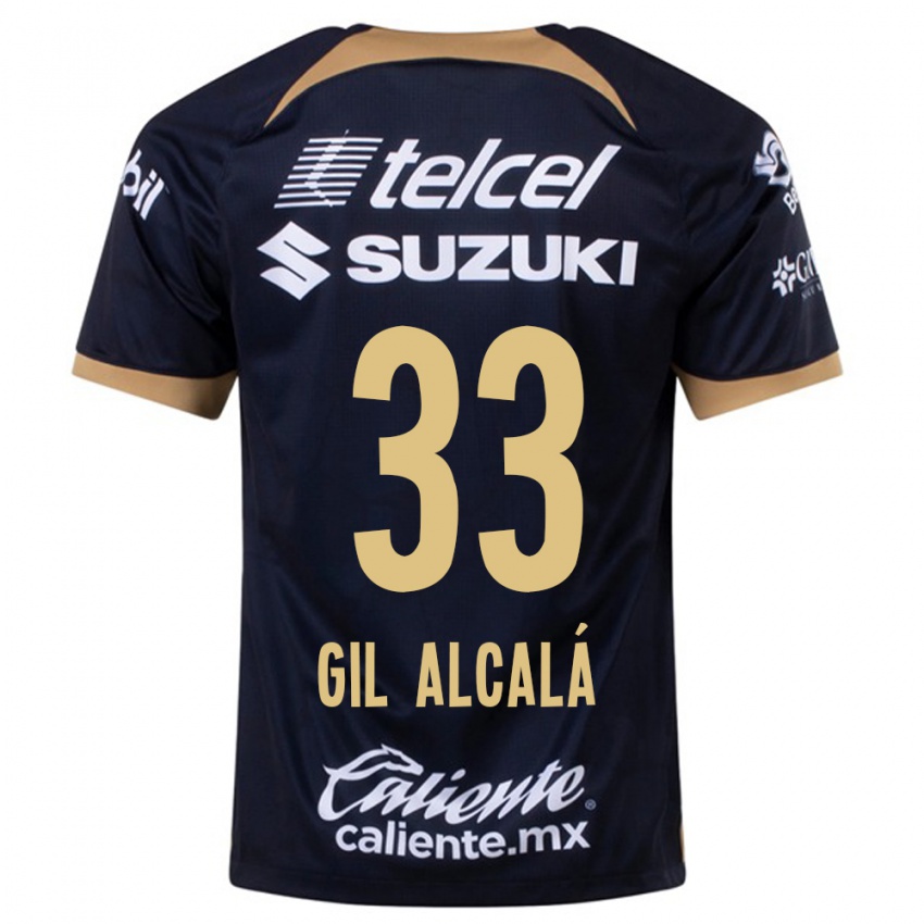 Kvinder Gil Alcala #33 Mørkeblå Udebane Spillertrøjer 2023/24 Trøje T-Shirt