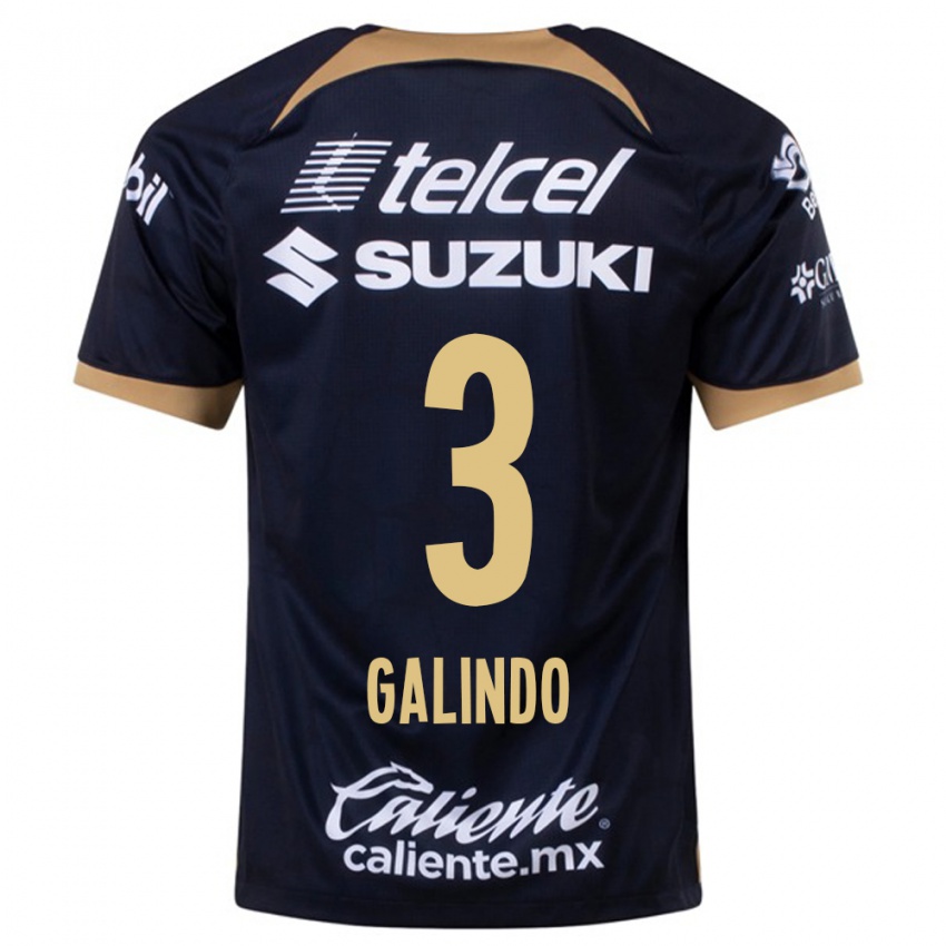 Kvinder Ricardo Galindo #3 Mørkeblå Udebane Spillertrøjer 2023/24 Trøje T-Shirt