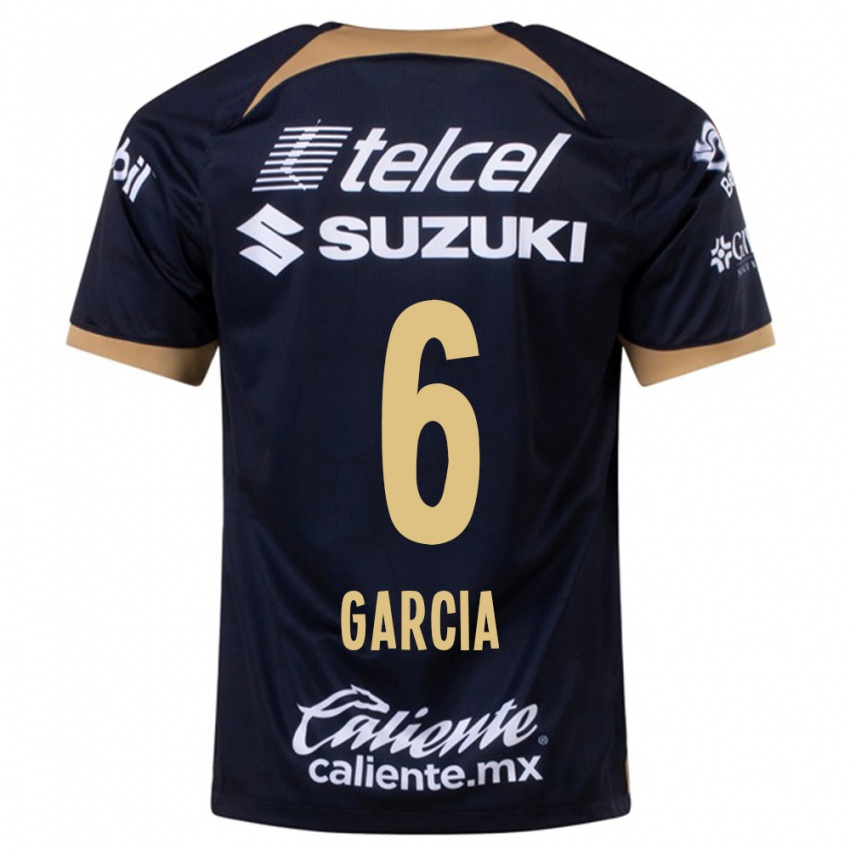 Kvinder Marco Garcia #6 Mørkeblå Udebane Spillertrøjer 2023/24 Trøje T-Shirt