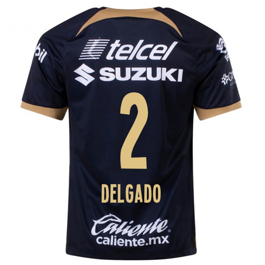 Kvinder Dirce Delgado #2 Mørkeblå Udebane Spillertrøjer 2023/24 Trøje T-Shirt