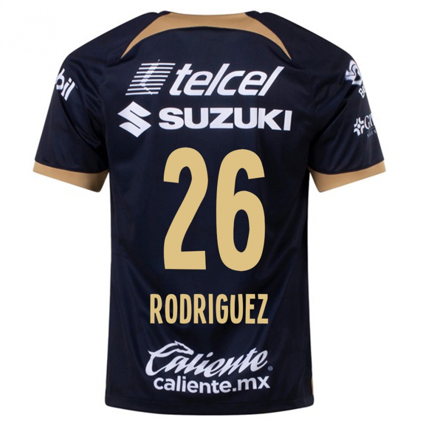 Kvinder Lucia Rodriguez #26 Mørkeblå Udebane Spillertrøjer 2023/24 Trøje T-Shirt