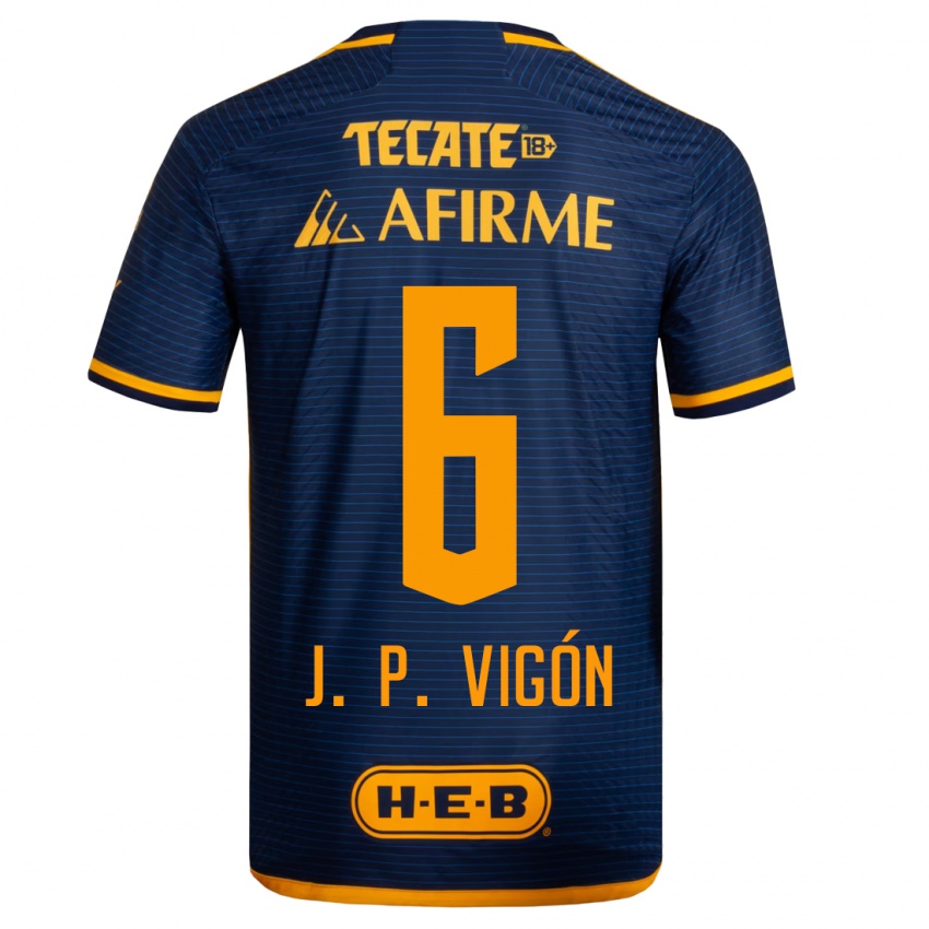 Kvinder Juan Pablo Vigón #6 Mørkeblå Udebane Spillertrøjer 2023/24 Trøje T-Shirt