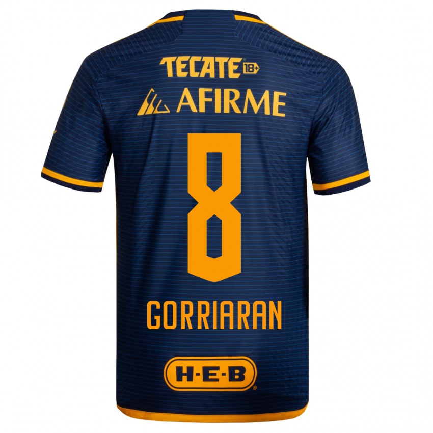 Kvinder Fernando Gorriaran #8 Mørkeblå Udebane Spillertrøjer 2023/24 Trøje T-Shirt
