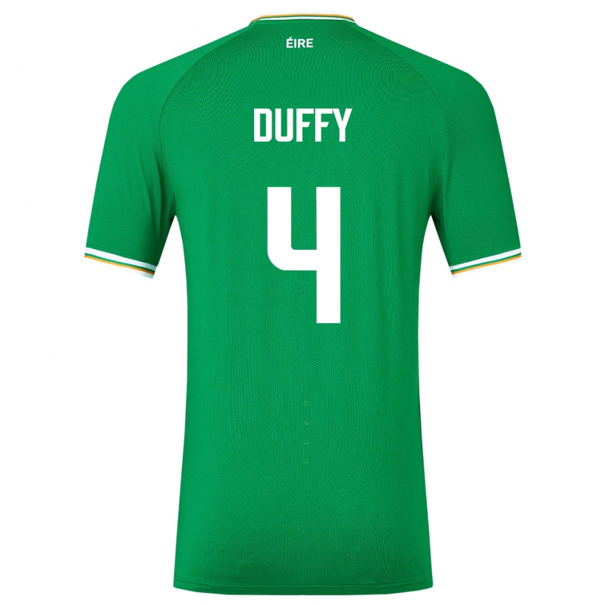 Børn Irland Shane Duffy #4 Grøn Hjemmebane Spillertrøjer 24-26 Trøje T-Shirt