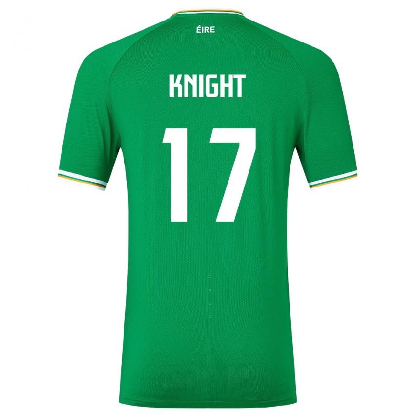Børn Irland Jason Knight #17 Grøn Hjemmebane Spillertrøjer 24-26 Trøje T-Shirt