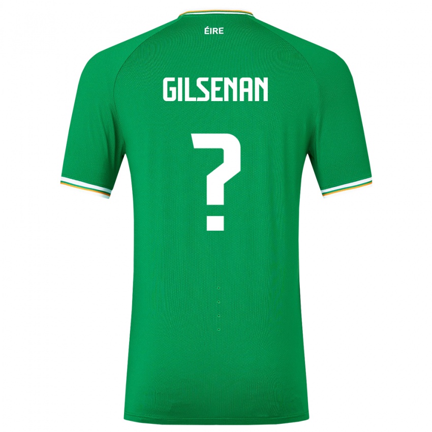 Børn Irland Zak Gilsenan #0 Grøn Hjemmebane Spillertrøjer 24-26 Trøje T-Shirt
