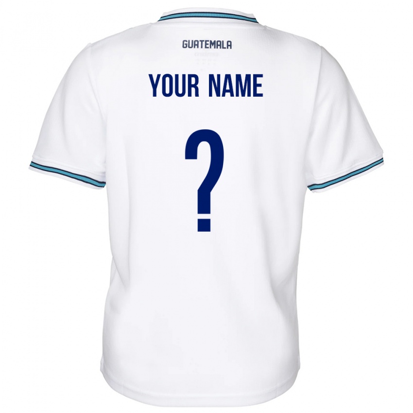 Børn Guatemala Dit Navn #0 Hvid Hjemmebane Spillertrøjer 24-26 Trøje T-Shirt