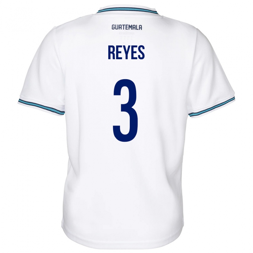 Børn Guatemala Martha Reyes #3 Hvid Hjemmebane Spillertrøjer 24-26 Trøje T-Shirt