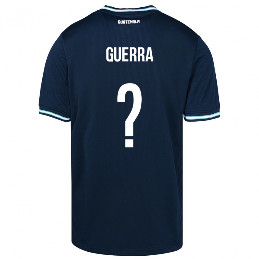 Børn Guatemala Decarlo Guerra #0 Blå Udebane Spillertrøjer 24-26 Trøje T-Shirt