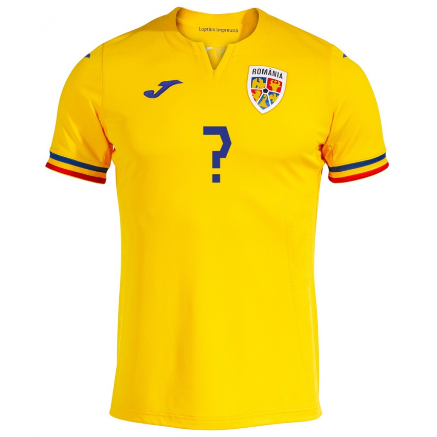 Mænd Rumænien Adrian Frânculescu #0 Gul Hjemmebane Spillertrøjer 24-26 Trøje T-Shirt