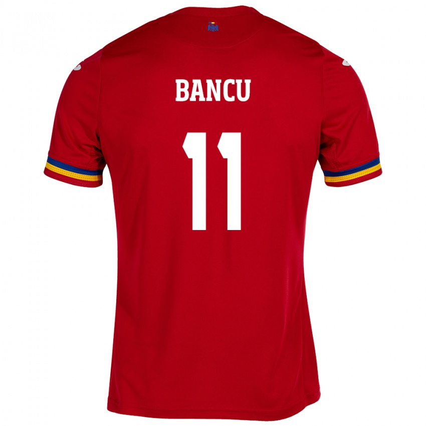 Mænd Rumænien Nicuşor Bancu #11 Rød Udebane Spillertrøjer 24-26 Trøje T-Shirt