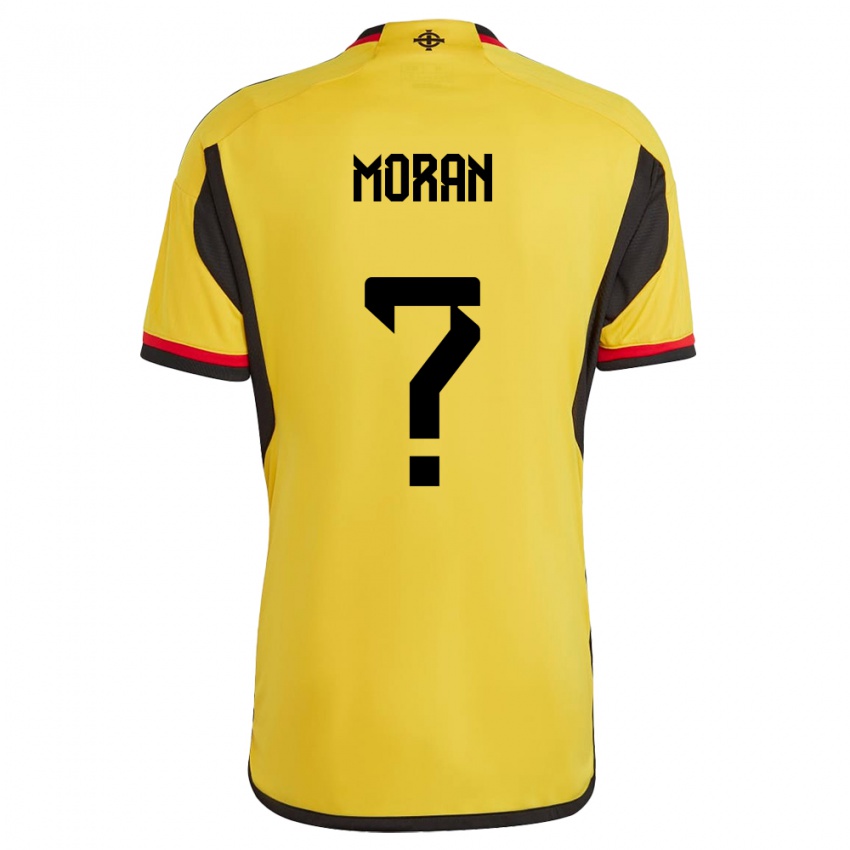 Kvinder Nordirland Harry Moran #0 Hvid Udebane Spillertrøjer 24-26 Trøje T-Shirt