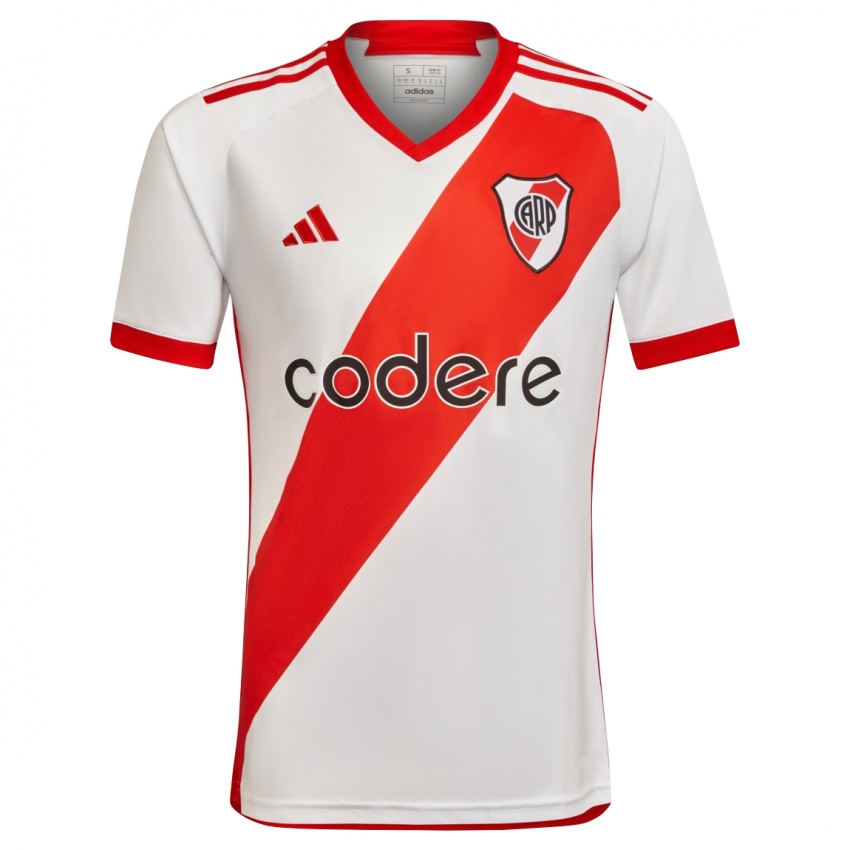 Børn Santiago Beltrán #41 Hvid Rød Hjemmebane Spillertrøjer 2023/24 Trøje T-Shirt