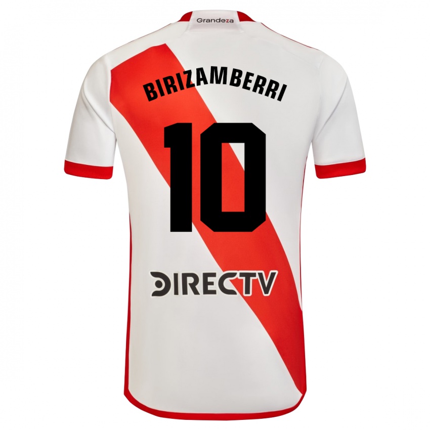 Børn María Carolina Birizamberri Rivero #10 Hvid Rød Hjemmebane Spillertrøjer 2023/24 Trøje T-Shirt