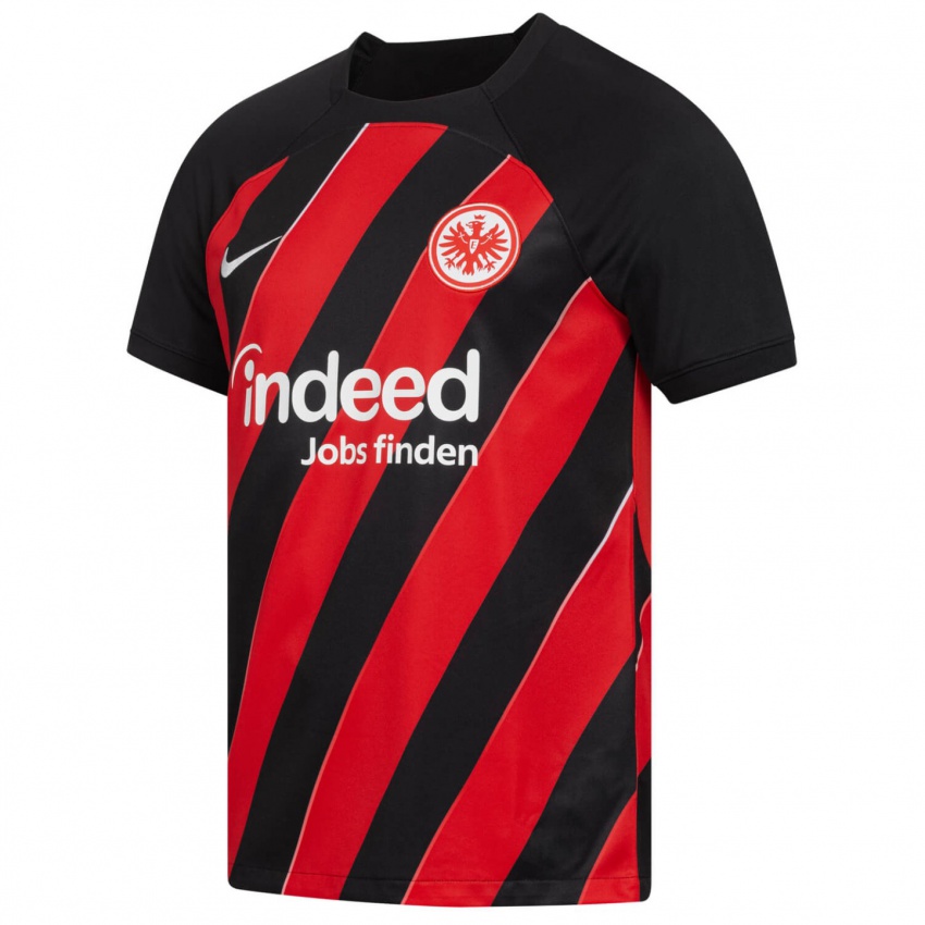 Børn Willian Pacho #3 Rød Sort Hjemmebane Spillertrøjer 2023/24 Trøje T-Shirt