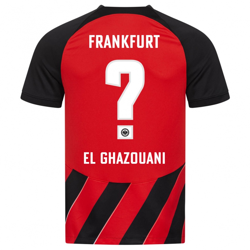 Børn Mohamed El Ghazouani #0 Rød Sort Hjemmebane Spillertrøjer 2023/24 Trøje T-Shirt