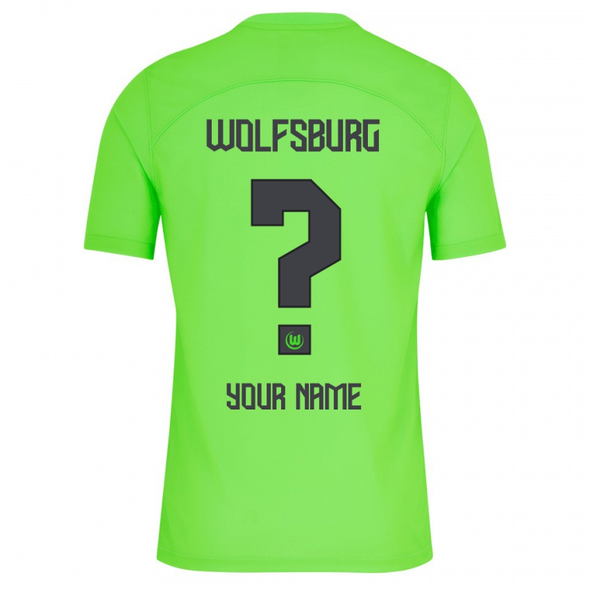 Børn Dit Navn #0 Grøn Hjemmebane Spillertrøjer 2023/24 Trøje T-Shirt