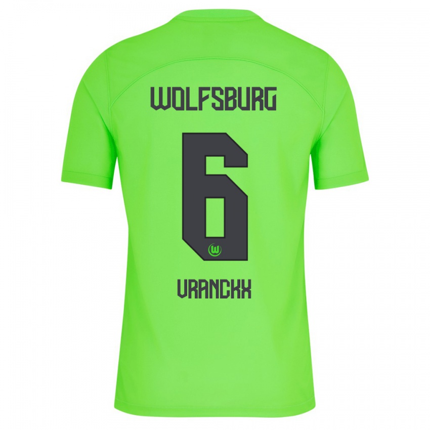 Børn Aster Vranckx #6 Grøn Hjemmebane Spillertrøjer 2023/24 Trøje T-Shirt