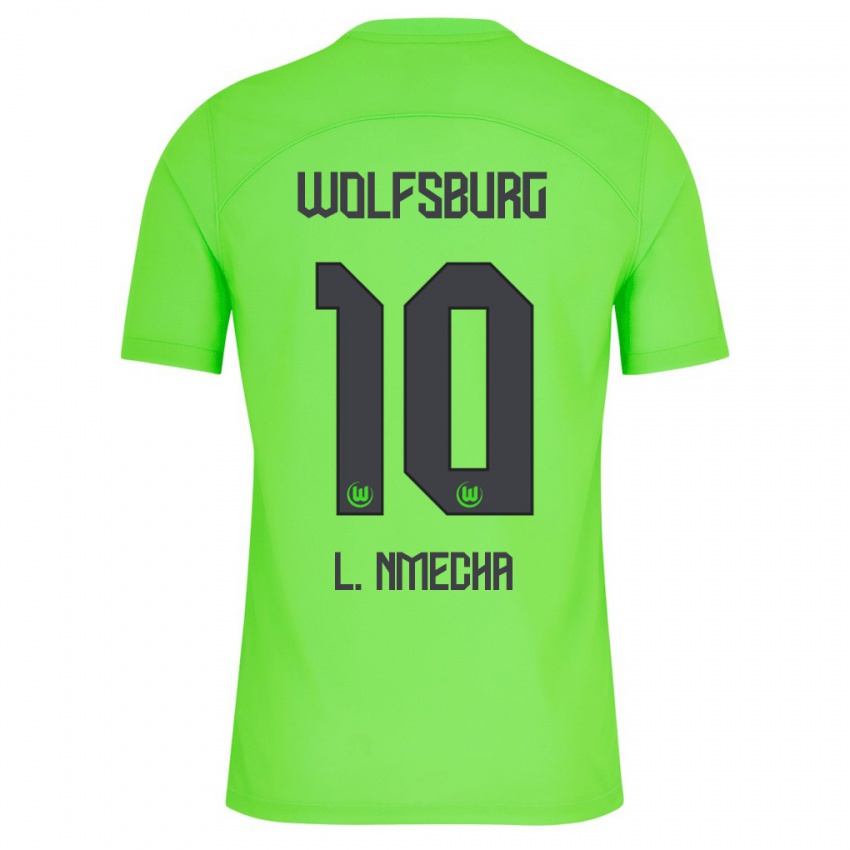 Børn Lukas Nmecha #10 Grøn Hjemmebane Spillertrøjer 2023/24 Trøje T-Shirt