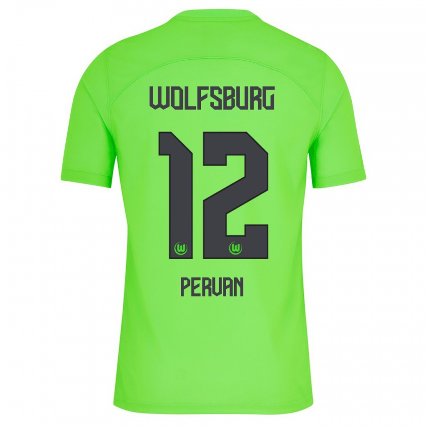 Børn Pavao Pervan #12 Grøn Hjemmebane Spillertrøjer 2023/24 Trøje T-Shirt