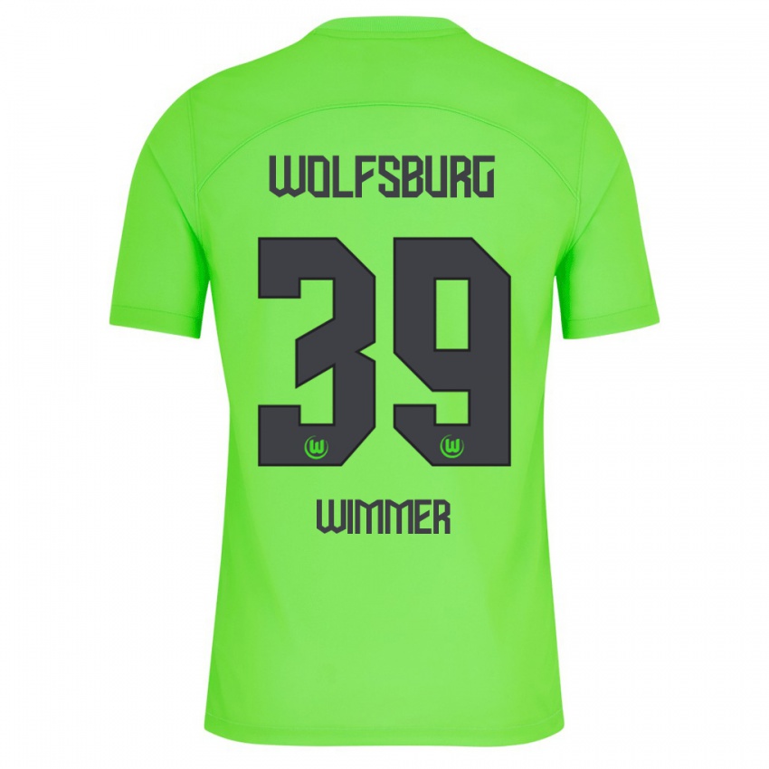 Børn Patrick Wimmer #39 Grøn Hjemmebane Spillertrøjer 2023/24 Trøje T-Shirt