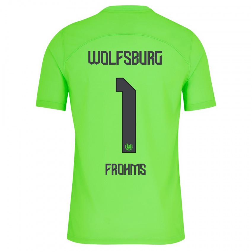 Børn Merle Frohms #1 Grøn Hjemmebane Spillertrøjer 2023/24 Trøje T-Shirt