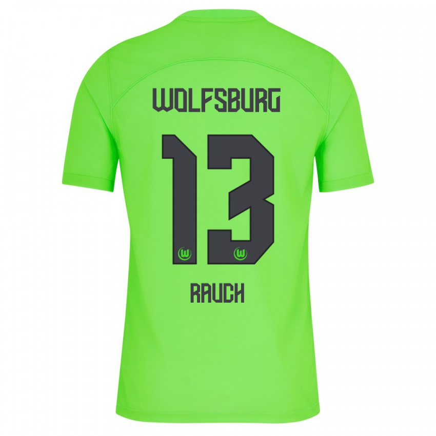 Børn Felicitas Rauch #13 Grøn Hjemmebane Spillertrøjer 2023/24 Trøje T-Shirt