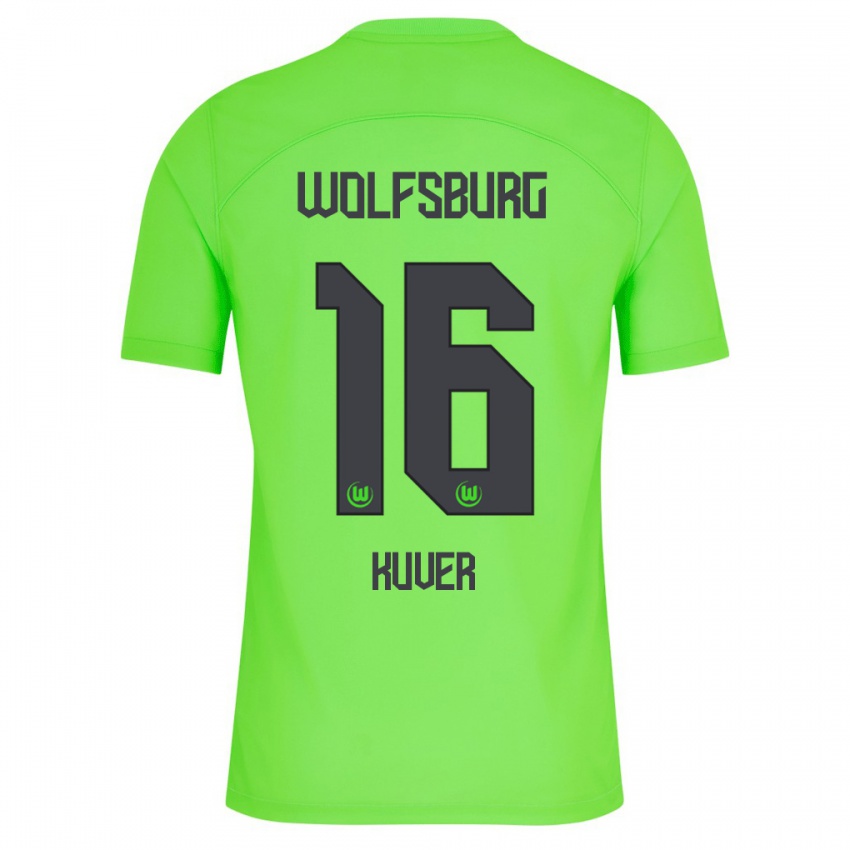 Børn Camilla Küver #16 Grøn Hjemmebane Spillertrøjer 2023/24 Trøje T-Shirt
