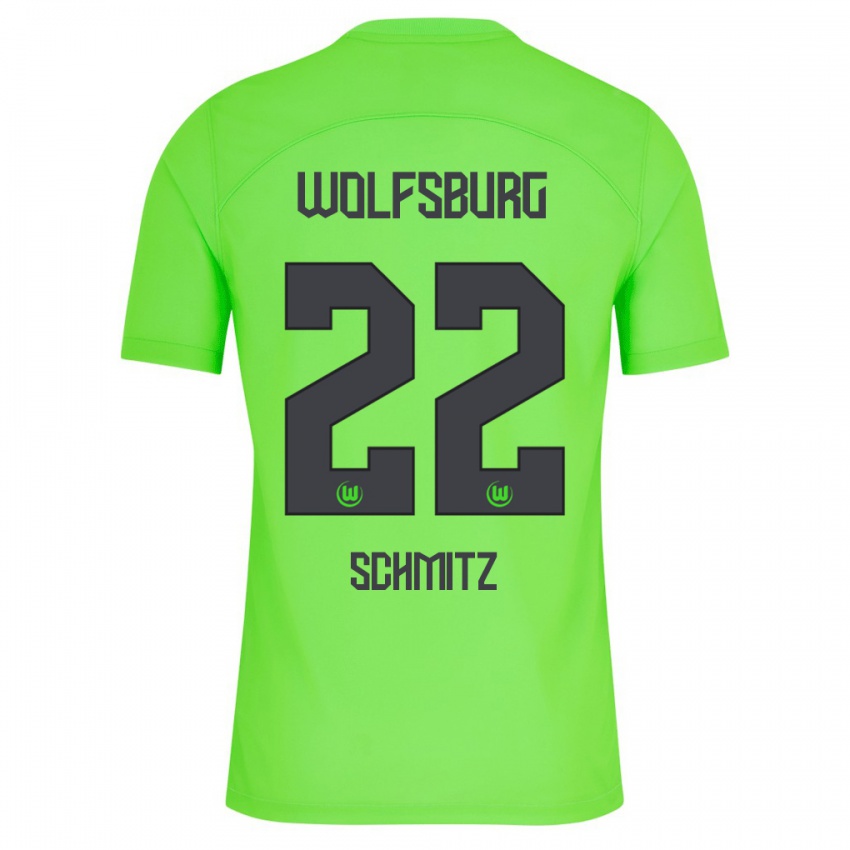 Børn Lisa Schmitz #22 Grøn Hjemmebane Spillertrøjer 2023/24 Trøje T-Shirt