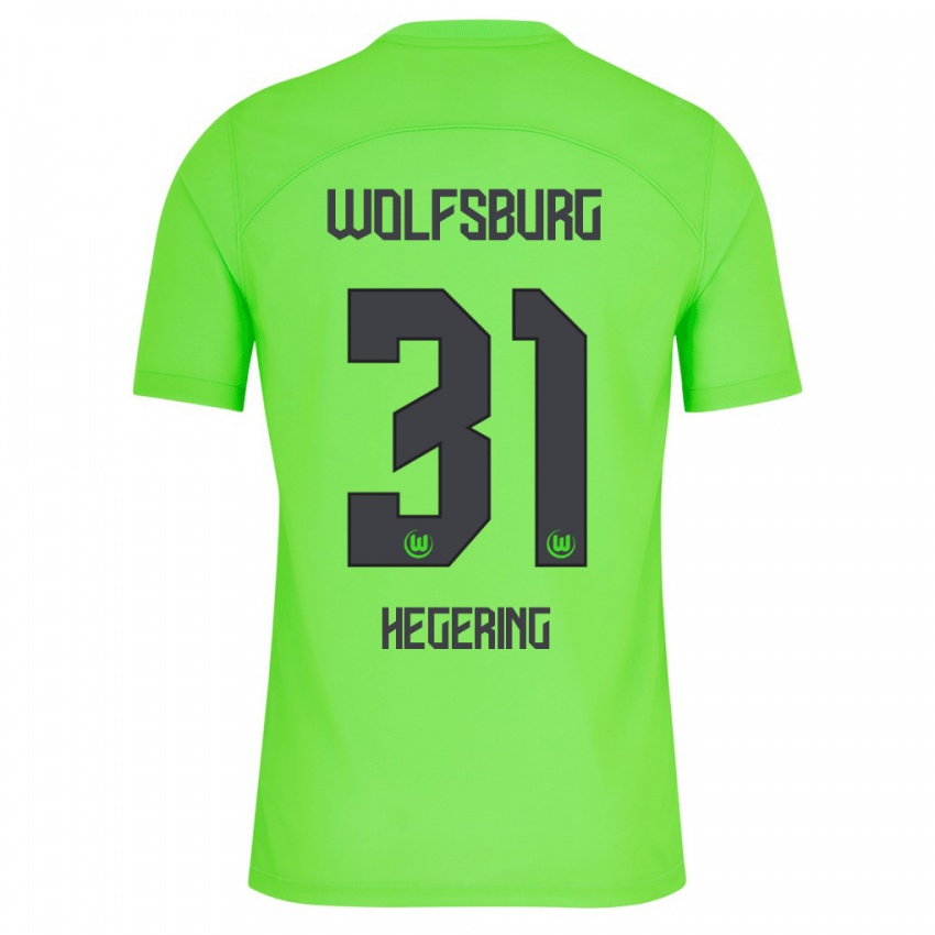 Børn Marina Hegering #31 Grøn Hjemmebane Spillertrøjer 2023/24 Trøje T-Shirt