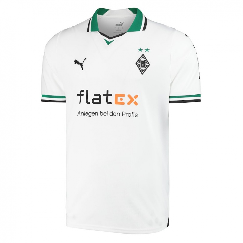 Børn Dimitrie Deumi Nappi #3 Hvid Grøn Hjemmebane Spillertrøjer 2023/24 Trøje T-Shirt