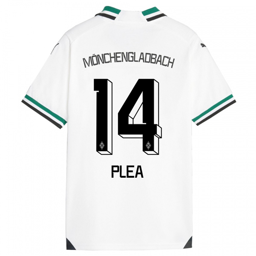 Børn Alassane Plea #14 Hvid Grøn Hjemmebane Spillertrøjer 2023/24 Trøje T-Shirt