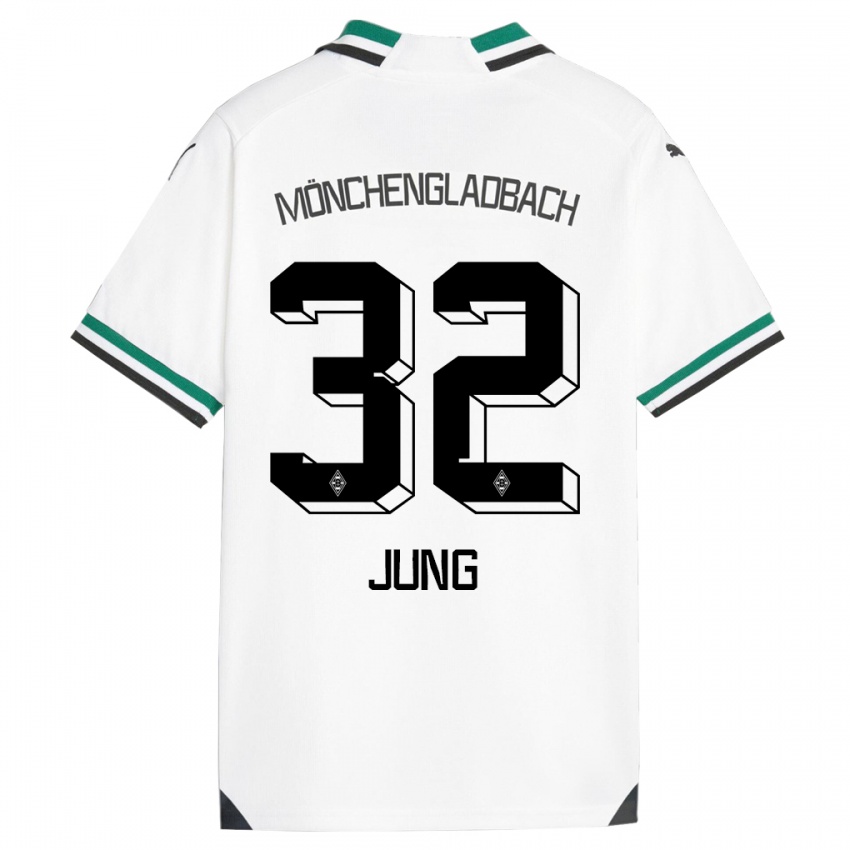 Børn In-Gyom Jung #32 Hvid Grøn Hjemmebane Spillertrøjer 2023/24 Trøje T-Shirt