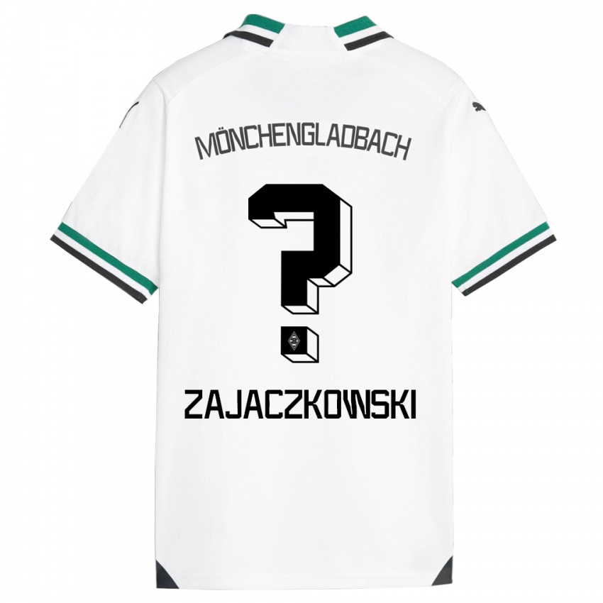 Børn Vincent Zajaczkowski #0 Hvid Grøn Hjemmebane Spillertrøjer 2023/24 Trøje T-Shirt