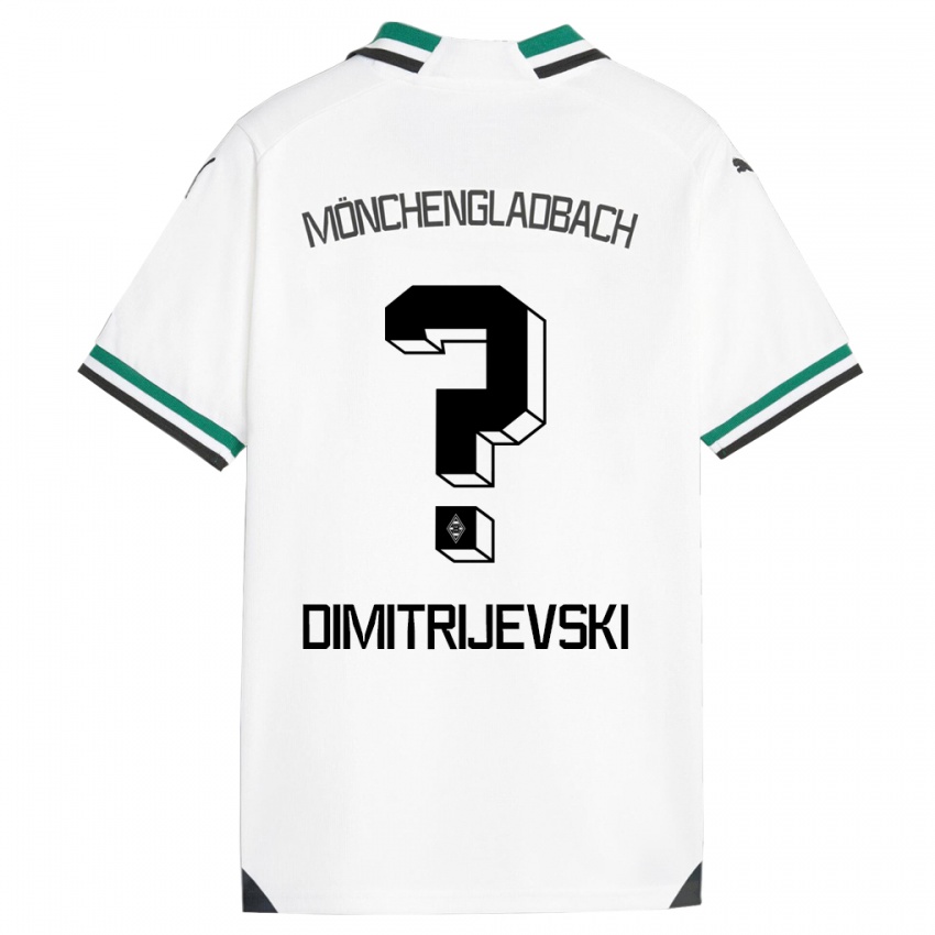 Børn Maximilian Dimitrijevski #0 Hvid Grøn Hjemmebane Spillertrøjer 2023/24 Trøje T-Shirt