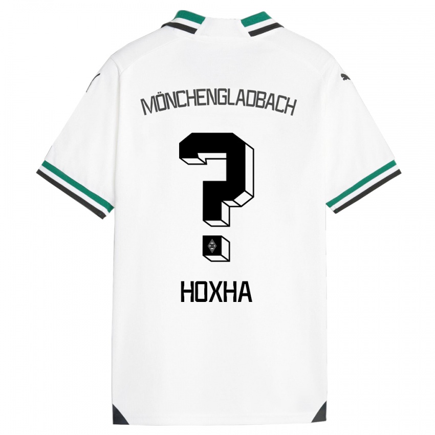 Børn Flavjo Hoxha #0 Hvid Grøn Hjemmebane Spillertrøjer 2023/24 Trøje T-Shirt