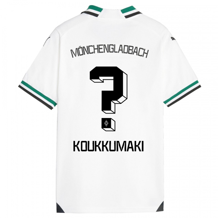 Børn Taavi Koukkumäki #0 Hvid Grøn Hjemmebane Spillertrøjer 2023/24 Trøje T-Shirt