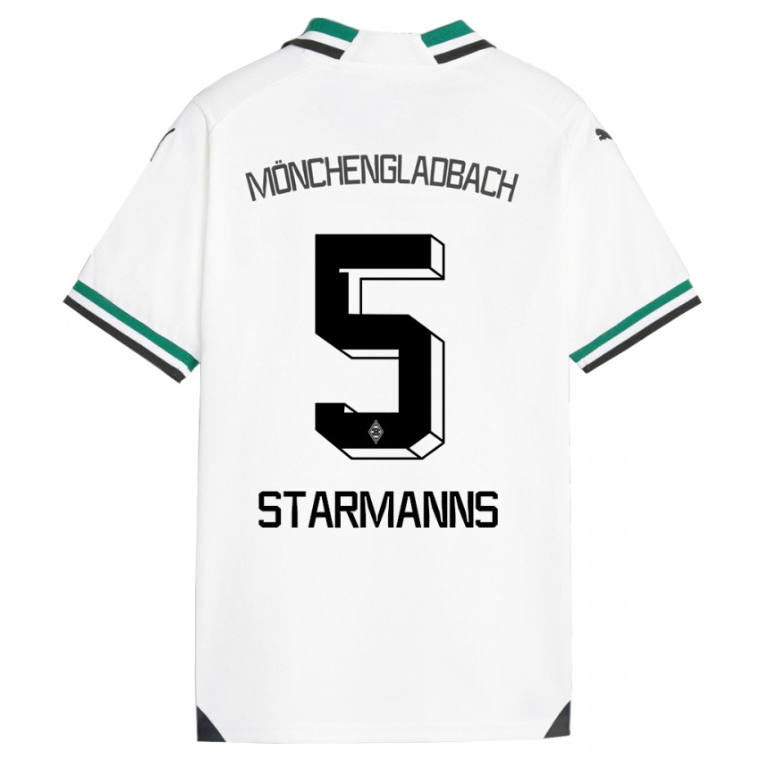 Børn Sandra Starmanns #5 Hvid Grøn Hjemmebane Spillertrøjer 2023/24 Trøje T-Shirt