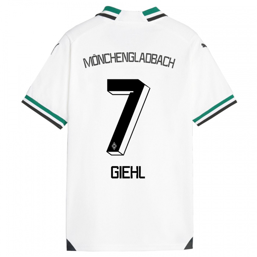 Børn Madita Giehl #7 Hvid Grøn Hjemmebane Spillertrøjer 2023/24 Trøje T-Shirt