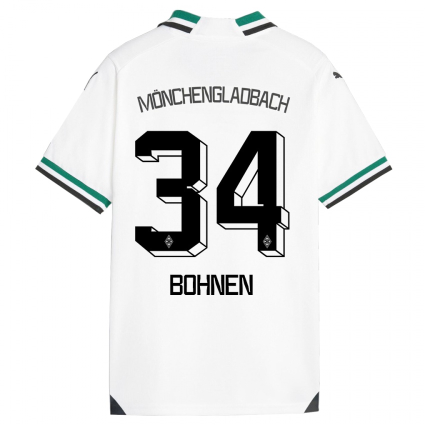 Børn Bohnen #34 Hvid Grøn Hjemmebane Spillertrøjer 2023/24 Trøje T-Shirt