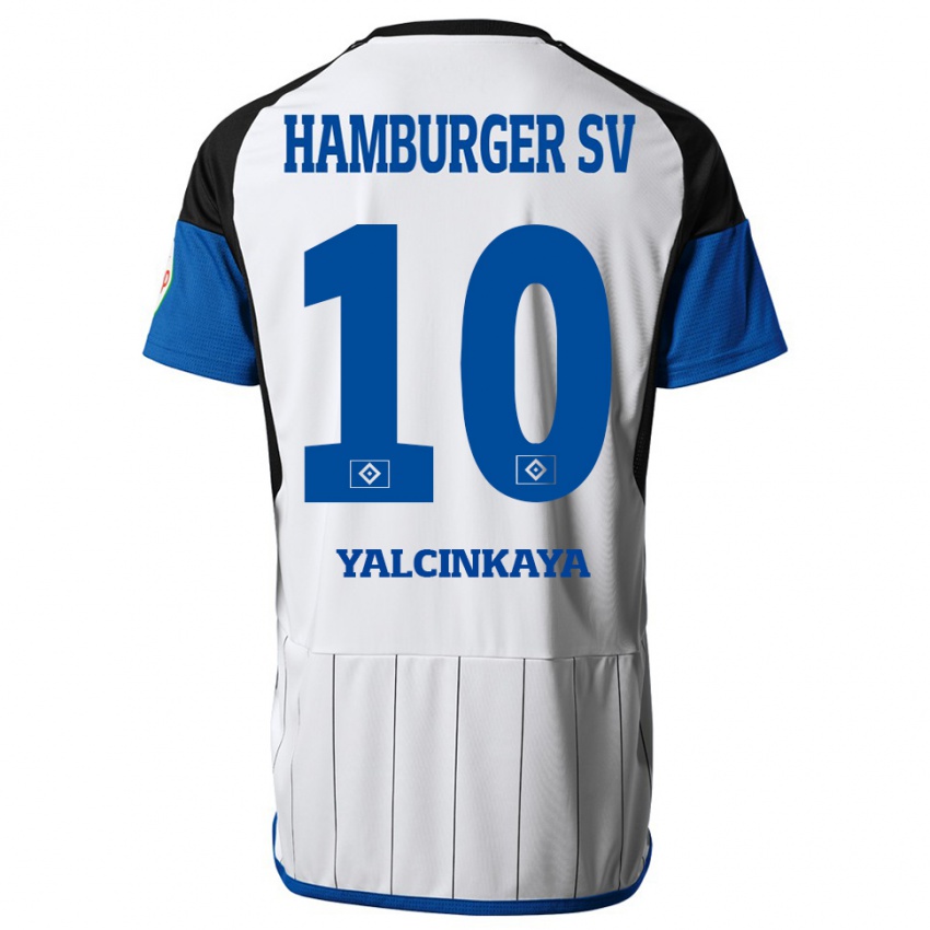 Børn Bilal Yalcinkaya #10 Hvid Hjemmebane Spillertrøjer 2023/24 Trøje T-Shirt