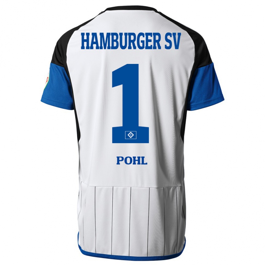 Børn Christina Pohl #1 Hvid Hjemmebane Spillertrøjer 2023/24 Trøje T-Shirt