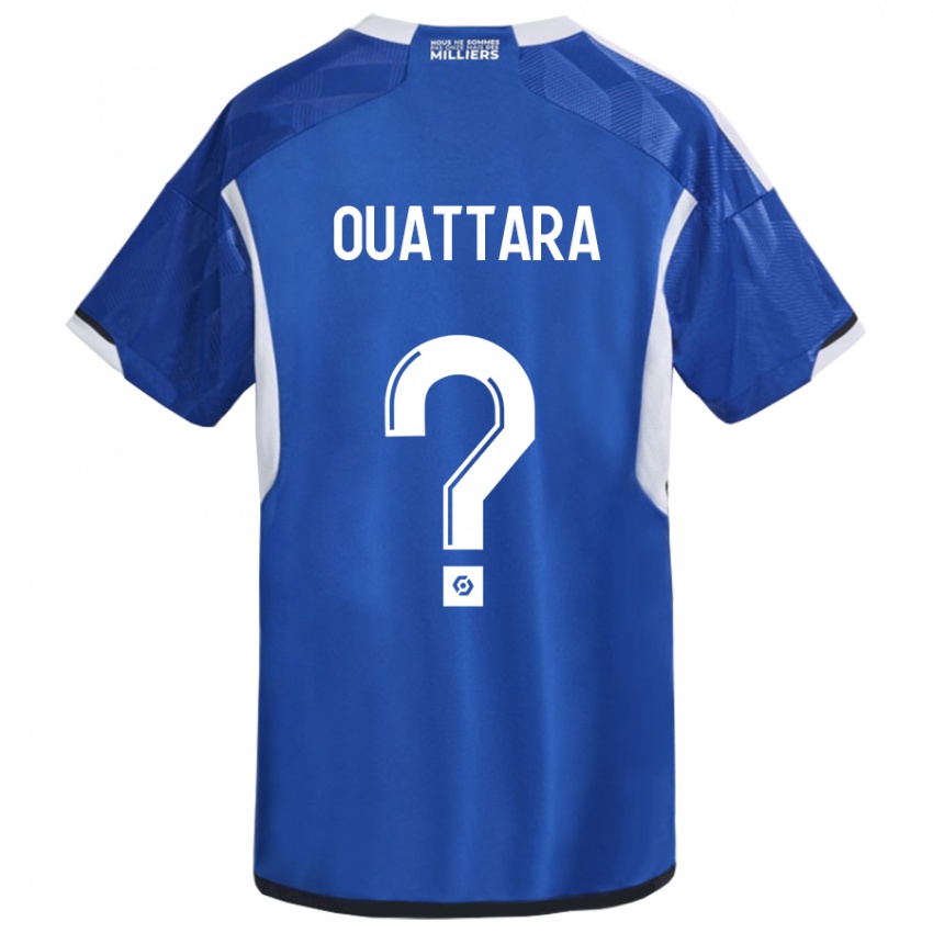 Børn Abdoul Ouattara #0 Blå Hjemmebane Spillertrøjer 2023/24 Trøje T-Shirt